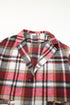 Plaid Button Up Lapel Jacket